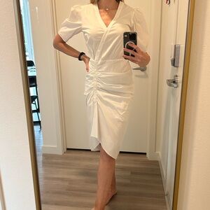 Veronica Beard White Atia Dress